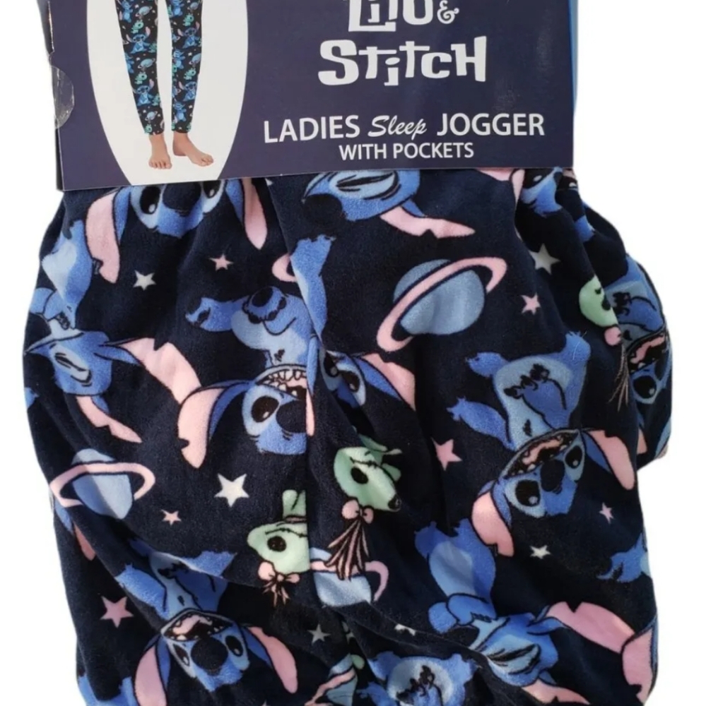 Disney Stitch Women's and Women's Plus Plush Sleep Joggers Size 2X (18w-20w) New